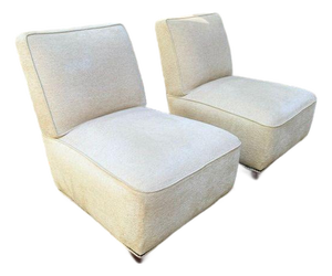 Slipper Chair Pair by Lee Industries