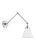 Chapman & Myers by Visual Comfort Studio Wellfleet Double Arm Cone Task Sconce, Matte White & Polished Nickel For Sale In Greenville, SC - Image 6 of 6