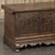 19th Century Gothic Revival Carved Oak Trunk With Hand-Forged Ironwork For Sale In Dallas - Image 6 of 17
