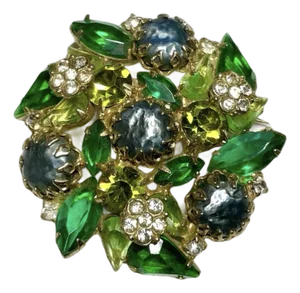 Juliana DeLizza & Elster Unsigned Mid-Century Designer Vintage Brooch