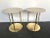 Contemporary Pair of Brass and Travertine Side Tables, Italy For Sale - Image 11 of 11