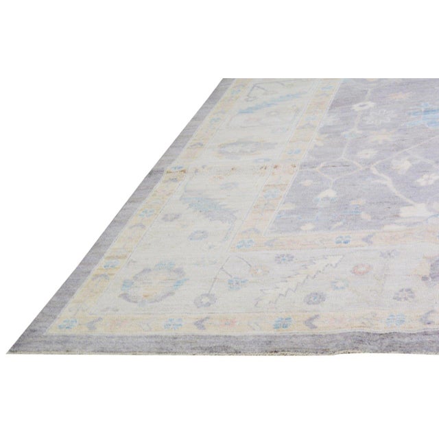 2000 - 2009 Turkish Wool Oushak Rug,10'X13'10" For Sale - Image 5 of 6
