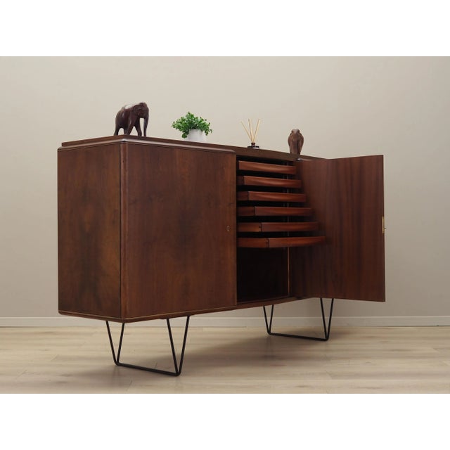 Vintage Danish Walnut Highboard, 1960s For Sale - Image 6 of 16