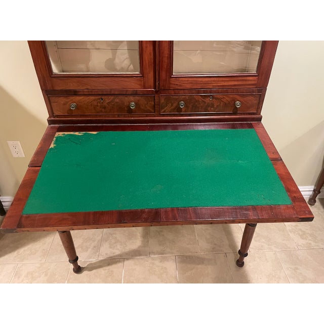 19th Century Federal 19th Century Secretary With Bookcase For Sale - Image 5 of 5