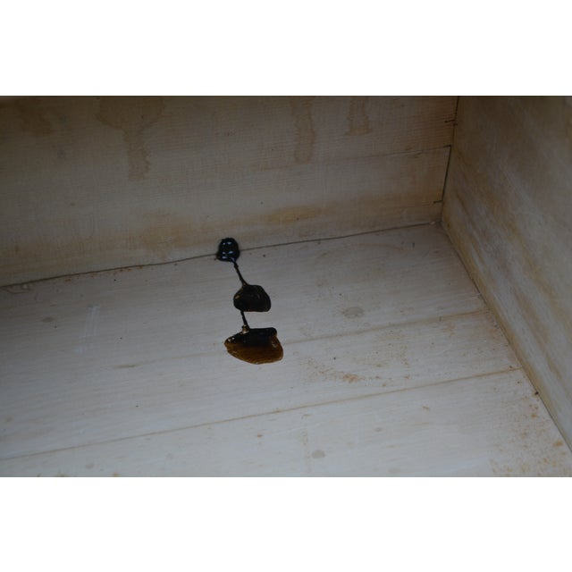 Vintage Washed Rustic Pine Sideboard Credenza / Dresser W/ Arched Top & Drawers For Sale - Image 17 of 17