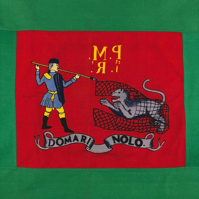 Late 20th Century Vintage Cotton First Continental Regiment Flag, Domari Nolo For Sale - Image 5 of 6