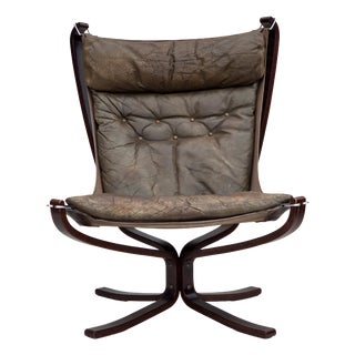Norwegian Falcon Lounge Chair by Sigurd Ressel for Vatne Møbler, 1970s For Sale