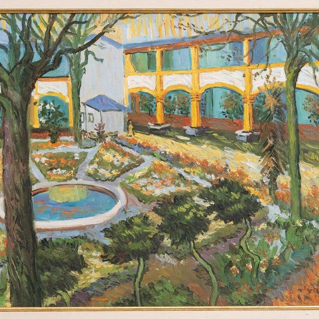 1970s After Vincent Van Gogh, Landscape, 1970, Oil Painting, Framed For Sale - Image 5 of 13