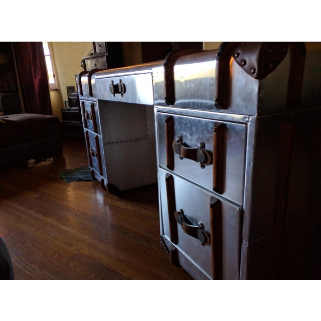 Restoration Hardware Timothy Oulton Richards Trunk Desk Chairish