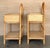Late 20th Century Pair of Split Reed Bamboo Rattan Nightstands with Drawer and Low Tier, 1970s For Sale - Image 5 of 18