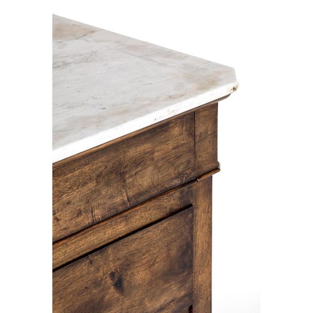 Brown French Cherrywood Commode, 1850s For Sale - Image 8 of 13