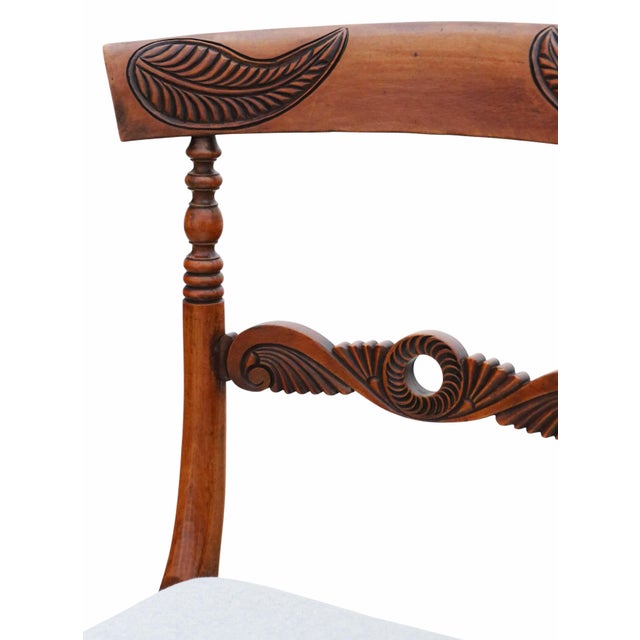 Antique Beech Dining Chairs, 1800s, Set of 4 For Sale - Image 6 of 11