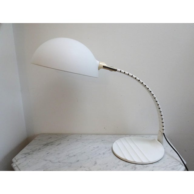 White Flex 660 Table Lamp by Elio Martinelli for Martinelli Luce, 1970s, in Very Good conditions. Designed 1970 to 1979...
