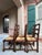 Brown Vintage French Dining Chairs Set 6 Oak Barley Twist Rush Seat Ladder Back For Sale - Image 8 of 18