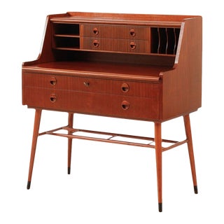 Swedish Modern Atomic Secretary Desk For Sale