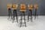 Rustic Vintage Brutalist Bar Stools, 1970s, Set of 6 For Sale - Image 3 of 12