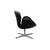 Swan Swivel Chair in Black Leather by Arne Jacobsen for Fritz Hansen For Sale - Image 10 of 14