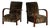 Art Deco Armchairs in Spotted Velvet, 1930s, Set of 2 For Sale