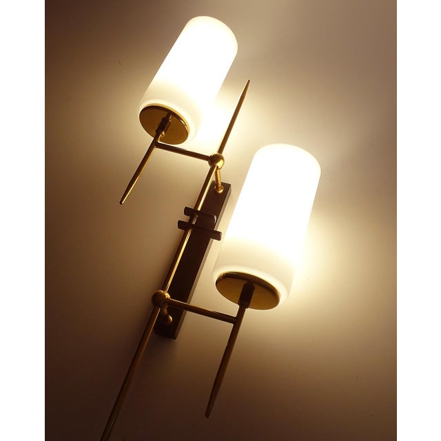 Mid-Century Modern Wall Lights from Lunel, 1960s, Set of 2 For Sale - Image 3 of 15