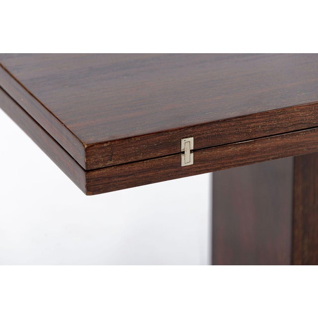 1930s Antique French Art Deco Folding Wood Coffee Table by Francisque Chaleyssin (Attr) 1930s For Sale - Image 5 of 16