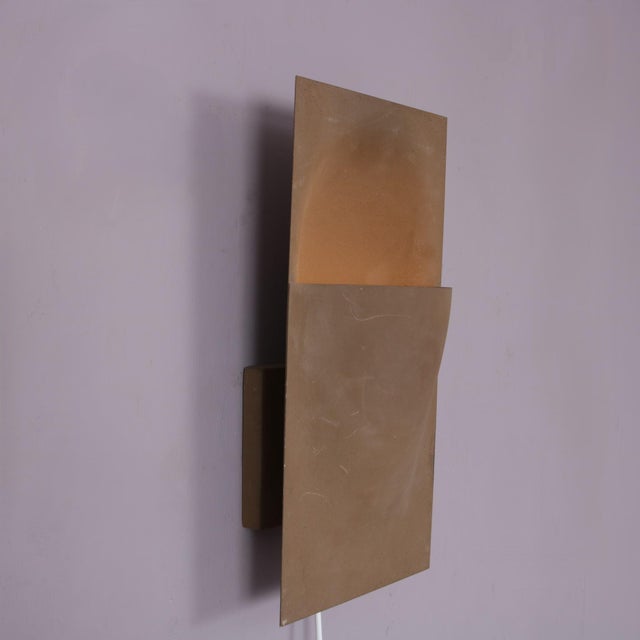 Gold Vintage Balance Wall Lamp in Golden Coloured Metal from Raak Amsterdam, 1970s For Sale - Image 8 of 10