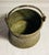 Turkish Antique Middle Eastern Copper With Tin Overlay Bucket Elaborate Etched Pattern Solid Iron Loop Handle Ending With Serpent Heads For Sale - Image 3 of 12
