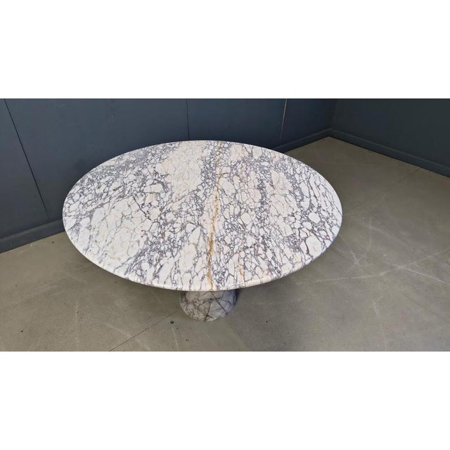 Vintage Round Marble Dining Table, 1970s For Sale - Image 12 of 18
