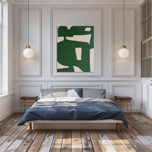 Bodasca, Green Organic 1, 2025, Acrylic on Canvas For Sale - Image 11 of 16