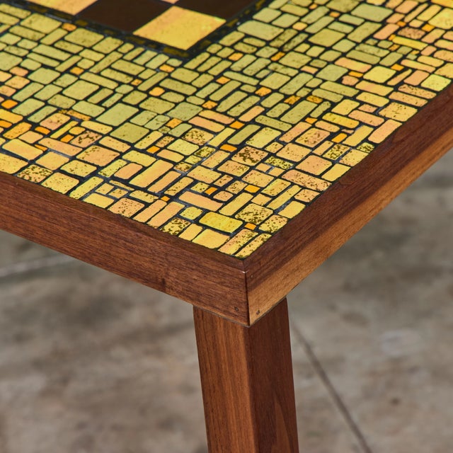 Ceramic Tile Chess Table in the Style of Gordon & Jane Martz For Sale - Image 13 of 18