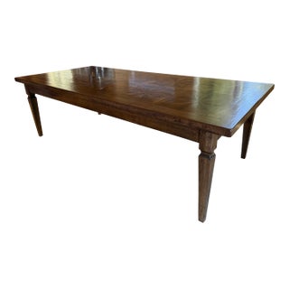 Marquetry Solid Wood Dining Table For Sale
