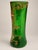 Early 20th Century French Art Nouveau Belfort Vase in Enameled Emerald Green Glass by Legras Montjoye, 1900s For Sale - Image 5 of 12