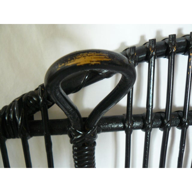 Mid 20th Century Mid-20th C. Bamboo Hat/Coat Rack in the Style of Crespi For Sale - Image 5 of 7