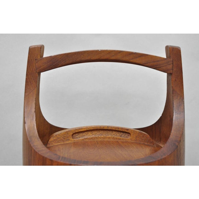 Mid 20th Century Vintage Mid Century Danish Modern Staved Teak Jens Quistgaard Ice Bucket Dansk For Sale - Image 5 of 18