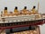 Titanic Wooden Cruise Ship Model With Stand For Sale - Image 12 of 12