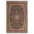 1940s 1940s Black Antique Floral Medallion Mashhad Khorassan Handknotted Wool Rug For Sale - Image 5 of 5