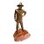 Late 19th Century Carl Kauba “The Trooper” Austrian Bronze Sculpture on Rouge Marble Base – Signed For Sale