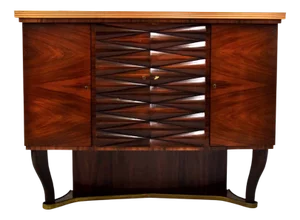 Mid-Century Dry Bar attributed to Osvaldo Borsani