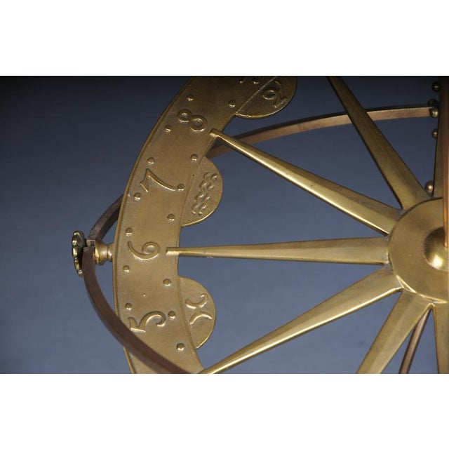 20th Century Stylized Brass Armillary Sphere For Sale - Image 13 of 18