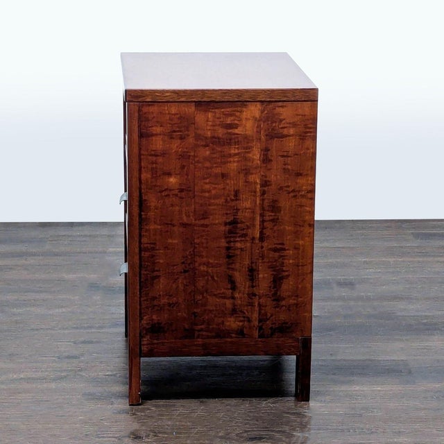 Ligna Furniture Two Drawer Nightstand With Open Shelf For Sale - Image 4 of 10
