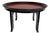 Vintage Korean Red & Black Lacquer Soban Low Tray Table For Sale