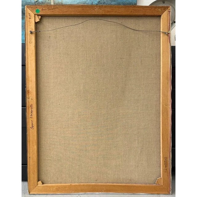 1960s “Space Elements” Original Painting by Aage Rasmussen For Sale - Image 10 of 13