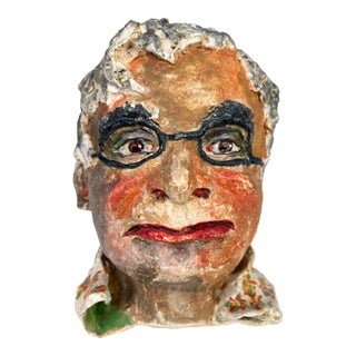 Ceramic Sculpture of an Old Man. For Sale
