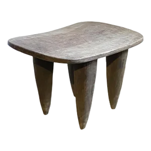 Old Rustic Senufo Wood Milk Stool /Table I . Coast 26" W