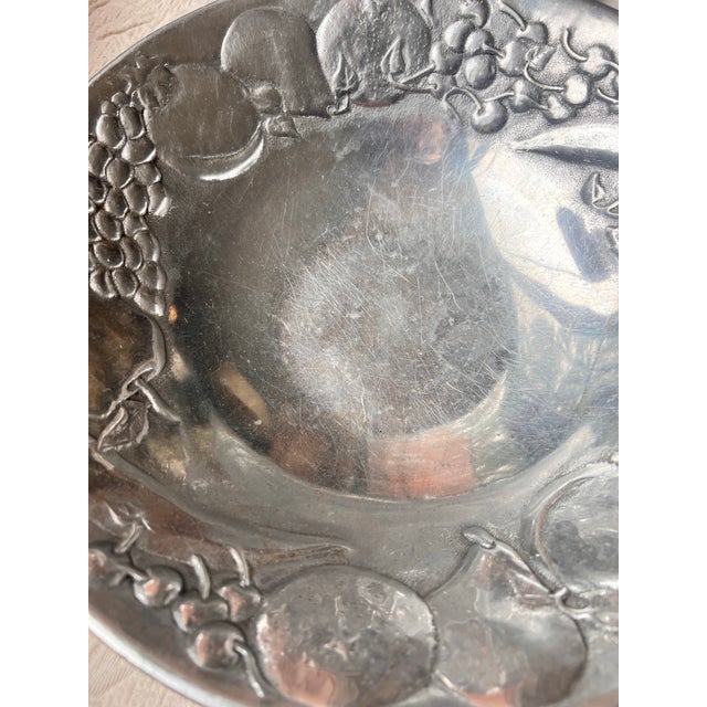 1990s Wilton Armetale Platter and Bowl Set- 2 Pieces For Sale In Tampa - Image 6 of 8
