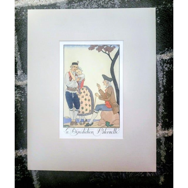 1920s 1920s George Barbier Original Pochoir 1923 1925 Art Deco Fashion Plates - Lot 12 For Sale - Image 5 of 12