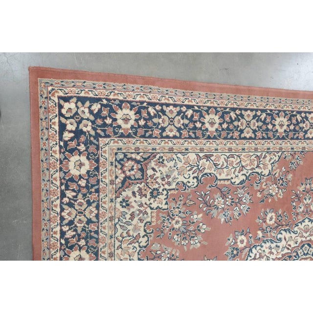 Colorful vintage rug with beautiful motifs and predominantly pink hues, 280x190cm. : Let your home shine with this...
