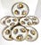 1940s 1940s Hollywood Regency Gold Fruit Porcelain Plate and Platter Set - Set of 9 For Sale - Image 5 of 8