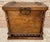 Rustic Antique Solid Wood Chest with Turned Columns, 1920s For Sale - Image 3 of 12