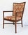 Persimmon Late 20th Century Barbara Barry McGuire Rattan Rawhide Dining Room Chairs, New Upholstery- Set of 8 For Sale - Image 8 of 12