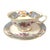 Ivory Vintage Lenox Ming P-16 Bird and Floral Footed Teacups and Saucers Set of 2 - 4 pcs For Sale - Image 8 of 16